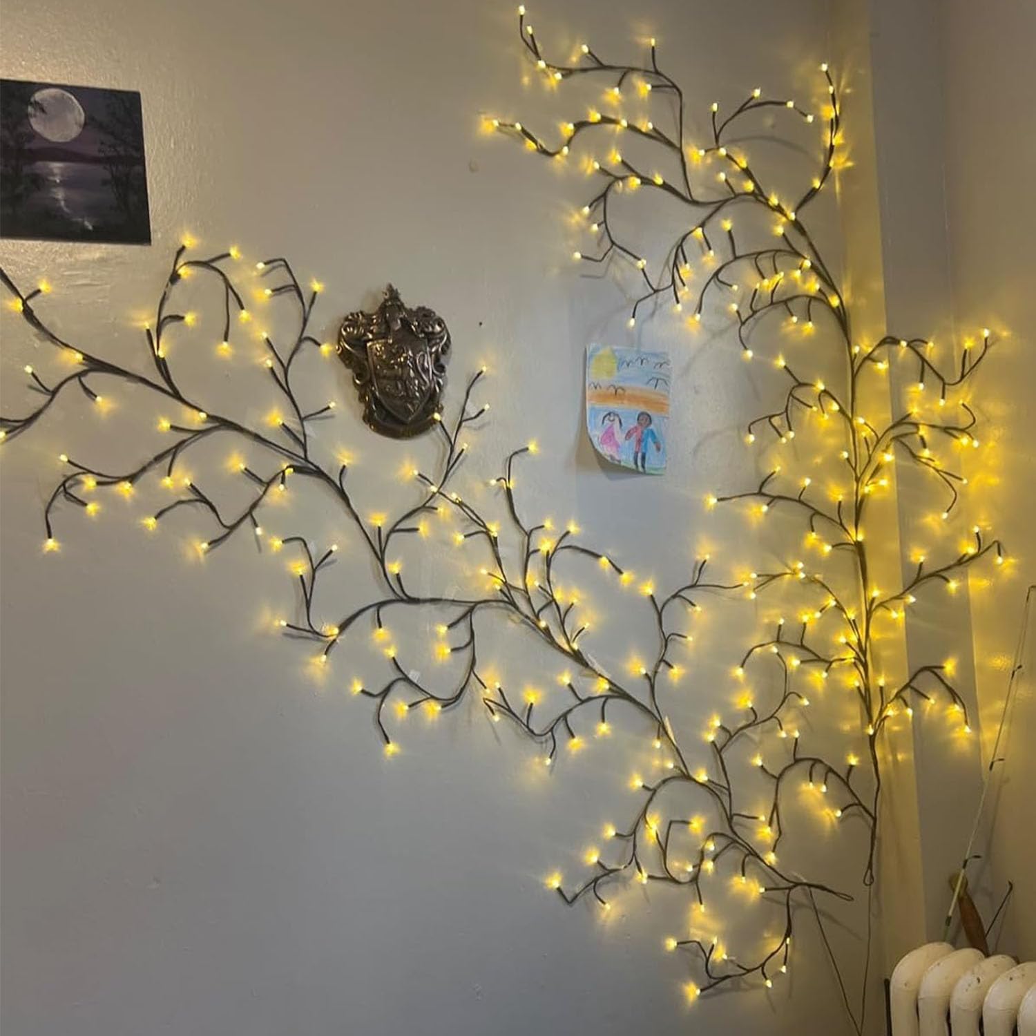 Willow Vine Lights with Remote, 18 Strands for Indoor Decor